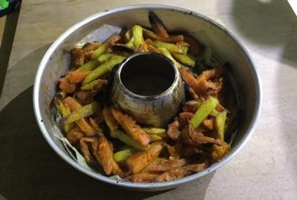 Rezept: Bunte Pommes 🍟 aus dem Omnia Backofen